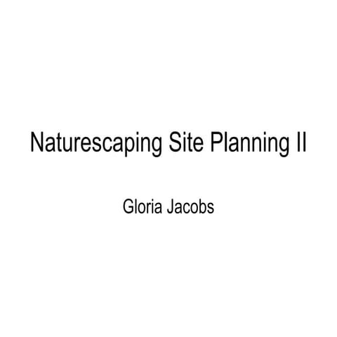 Siteplanning 2 presentation