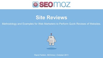 A Methodology for Site Reviews