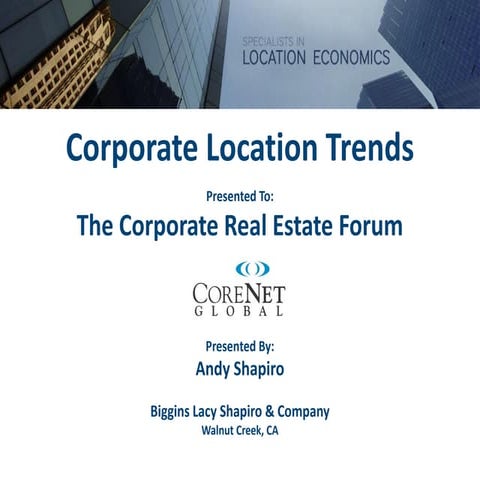 Corporate Location Trends 