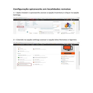 Sites remotos com spiceworks