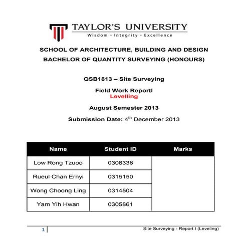 Site surveying   report i