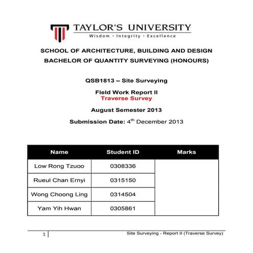 Site surveying   report ii