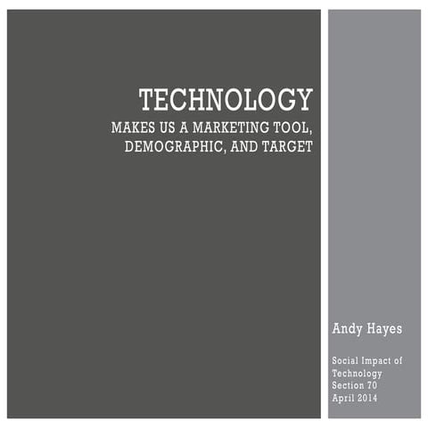 Social Impact of Technology - Final Presentation