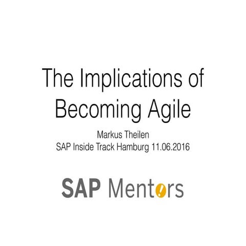 sitHH16 - The Implications of Becoming Agile
