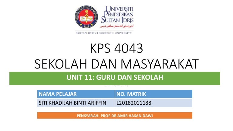 GURU DAN SEKOLAH