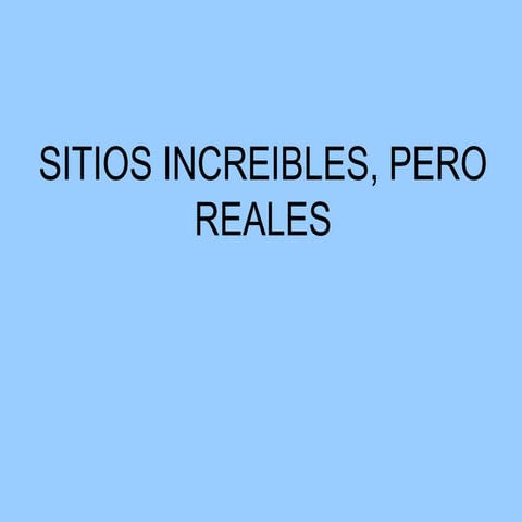 Sitios Increibles