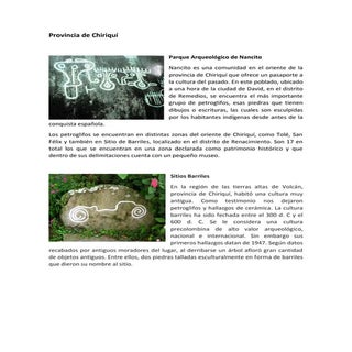 Sitios Arqueológicos De Panamá