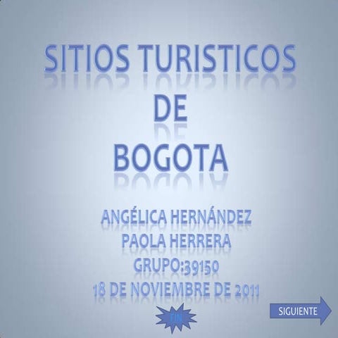 Sitios turisticos de bogota