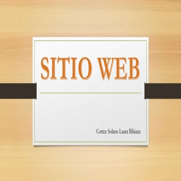 Sitio web