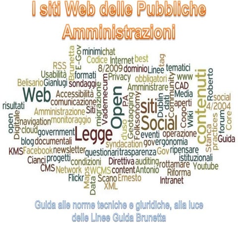 I siti Web delle Pubbliche Amministrazioni