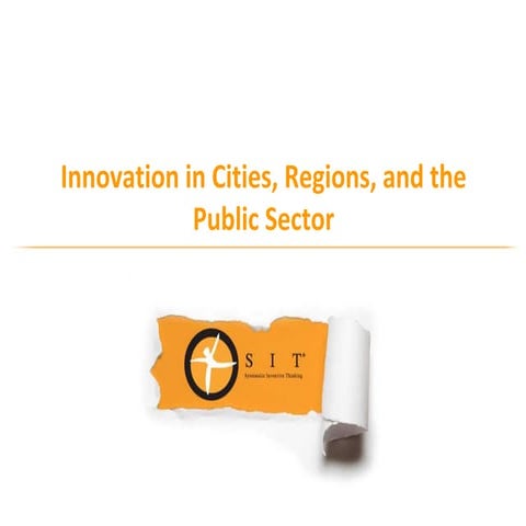 SIT Municipalities Portfolio | Innovation Journey TLV