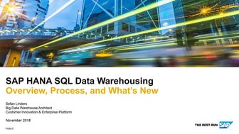 SAP HANA SQL Data Warehousing (Sefan Linders)