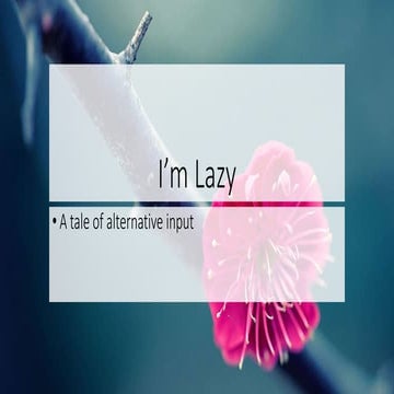 Alternative input methods in Fiori | sitNL 2016