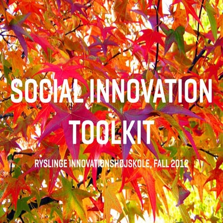Social Innovation toolkit på Ryslinge