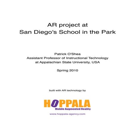 AR project at San Diego's School in the Park