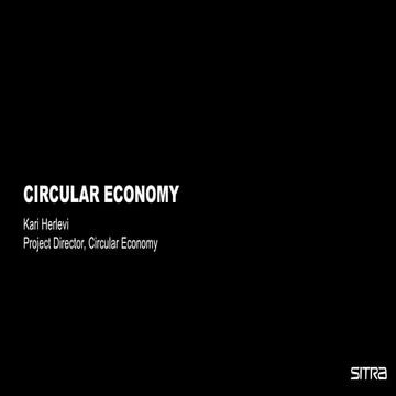 Kari Herlevi: The circular economy and WCEF2018 in Japan