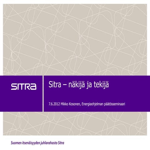 Sitra Mikko Kosonen 2012-6-7