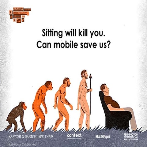 Sitting will kill you. can mobile save us? sxsw2013