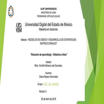 Situación de aprendizaje didáctica crítica