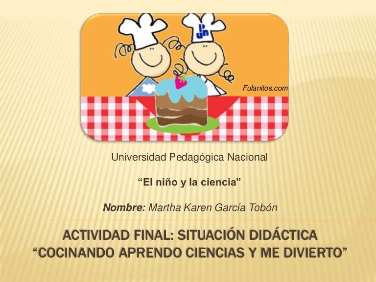 Situacion Didactica A Cocinar