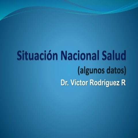 Situación nacional de salud