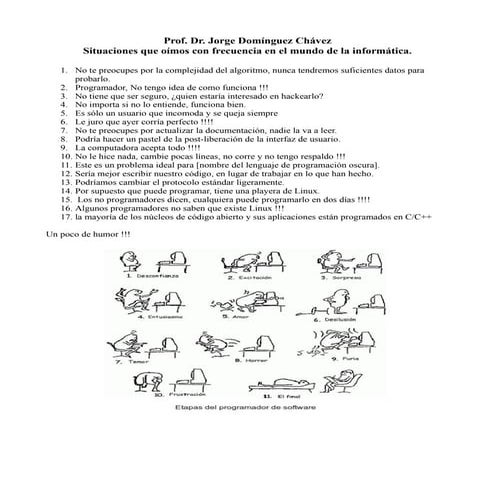 Situaciones curiosas