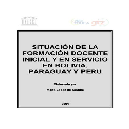 Situacion formacion docente_bolivia_paraguay_peru