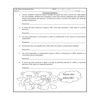 Situações problema - 1