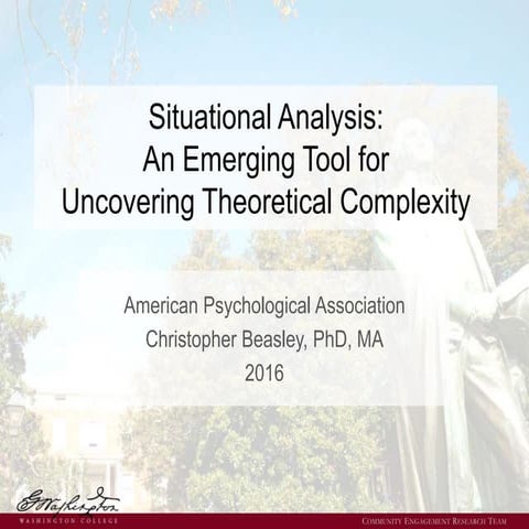 Situational Analysis: An Emerging Tool for Uncovering Theoretical ...