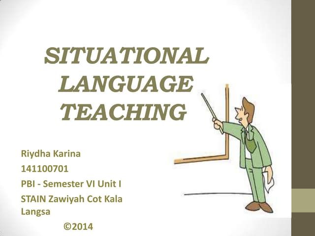 Situational language teaching
