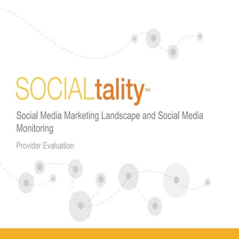 Situation Analysis Deck - Social Media Listening &amp; Monitoring Lanscape