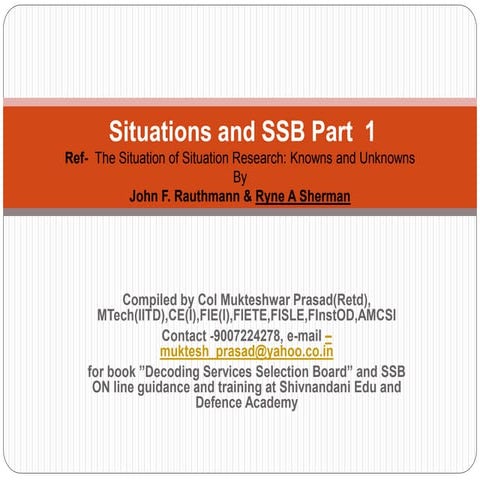 Situations And SSB.pptx