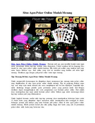 judi slot online mudah menang