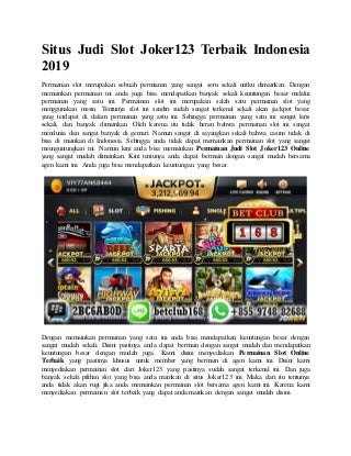 judi slot online terbaik