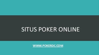 Situs Poker Online