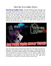 Situs Poker Server Idnplay Terbaru