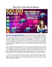 Situs Super 10 Terpopuler Di Indonesia