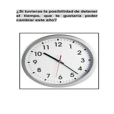 Si tuvieras la posibilidad de...