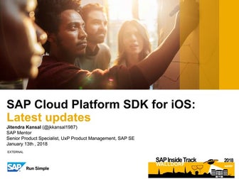 SAP Cloud Platform SDK for iOS-Latest Updates