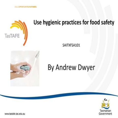 Sitxfsa101   use hygienic practices for food retail