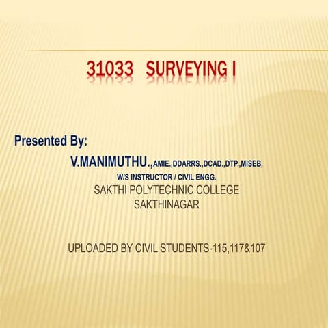 SURVEYING UNIT-1 31033