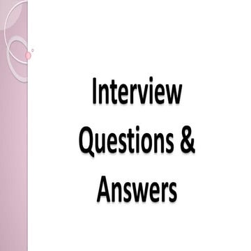 Interview guide made by Jothi ( 2014)