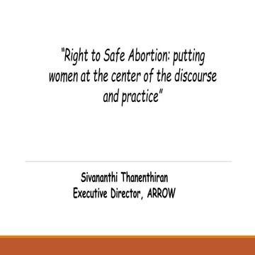 APCRSHR10 Virtual plenary presentation by Sivananthi Thanenthiran of ARROW