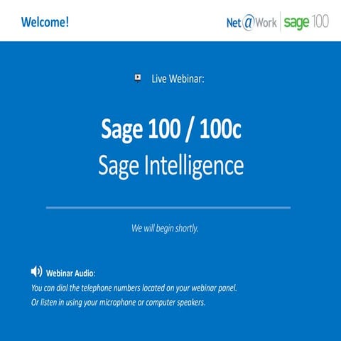 Sage Intelligence for Sage 100