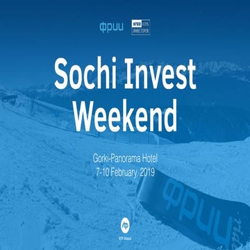 IIDF - Sochi Invest Weekend - India VC stories