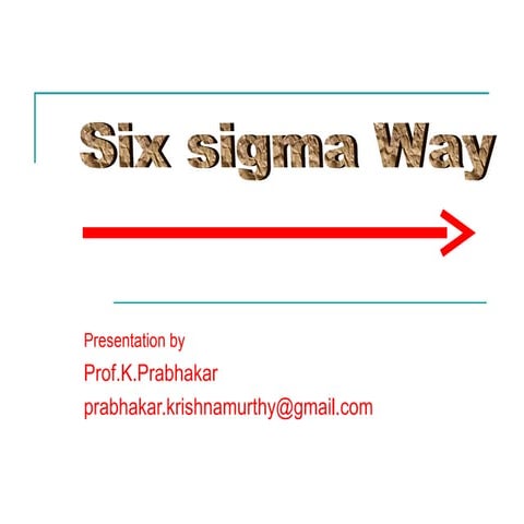 Six Sigma Way 