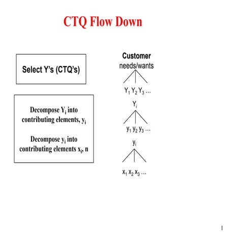 Six Sigma: Critical to Quality (CTQ) and Customer Requirements | PDF