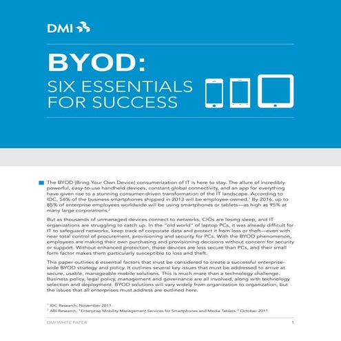 BYOD: Six Essentials for Success