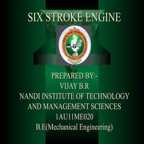 6 stroke engine | PPT