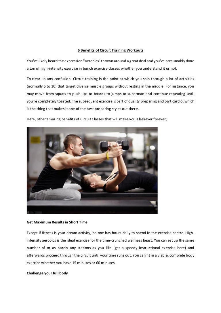 Six Benefits of Circuit Training Workouts